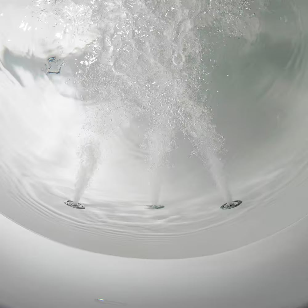 Venezia 71 In. X 31.5 In. Acrylic Combination Bathtub in White