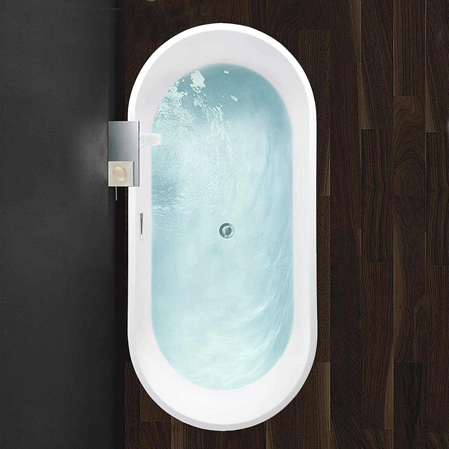 54" Acrylic Freestanding Soaking Bathtub