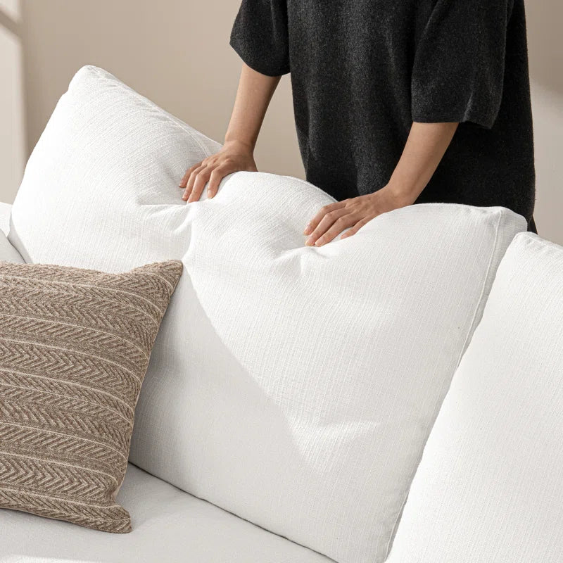 110.2" Cloud Couch,Oversized Modular Comfy Sofa for Living Room, L Shaped Sectional Couches,Deep 3-Seat with Ottoman