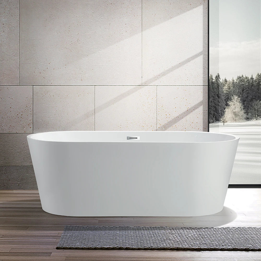 54" Acrylic Freestanding Soaking Bathtub
